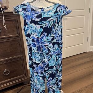 Lilly Pulitzer Blue and Teal Patterned Garment